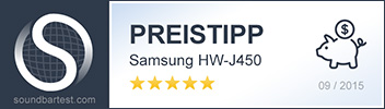Preistipp: Samsung HW-J450 - 09/2015